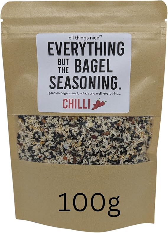 Chilli Everything But The Bagel Seasoning Mix, 100g, Season Meats, Eggs and More, Mixed Spices For Everything