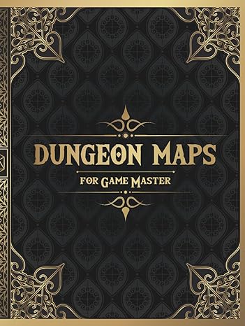 Dungeon Maps for Game Master: 50 Unique and Customizable Dungeon Maps for DnD Tabletop Role-Playing Games