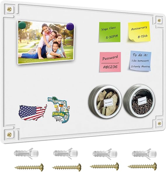 White Magnetic Whiteboard, 17.3 X 13 Inch Wall Bulletin Board