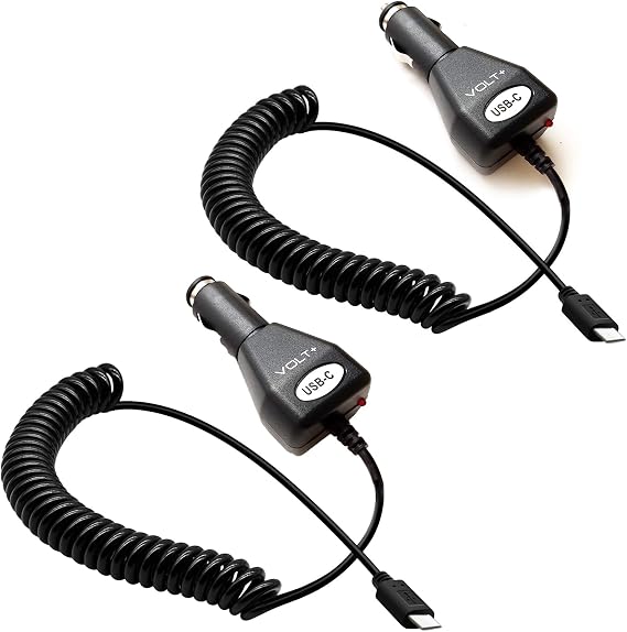 Fast 20Watt (2Pack) Quick Car Charger Compatible with Retroid Pocket 3 Plus Full Heavy Duty 3Amp Original - Vehicle Verified, UL, Verified!