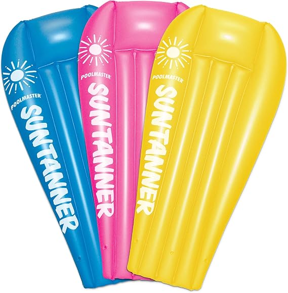 Poolmaster Suntanner Inflatable Swimming Pool Float Mattress, Assorted Color