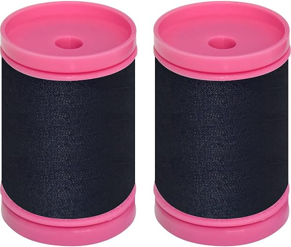 All Purpose Sewing Thread-2 Spools of Hand Polyester Sewing Thread for Hand and Machine Sewing(Black
