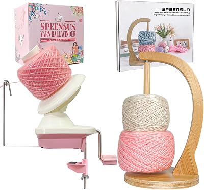 Yarn Winder and Yarn Holder for Crocheting and Knitting