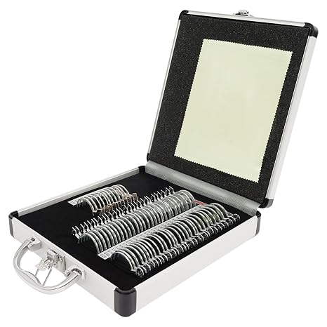 Trial Lens Set Case 68pcs Optical Trial Lens Set with Metal Storage Case Professional Optometry Equipment Kit, 68 Pieces Precise Optical Lens for Optometrists, Hospitals, Optician Shops