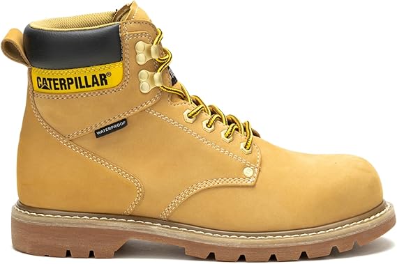 Caterpillar Second Shift Waterproof Steel Toe Work Boot Men Honey Reset