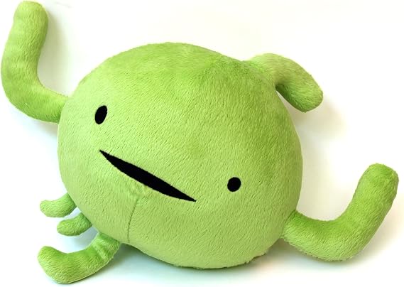 I Heart Guts Lymph Node Plush - 9" Cute Educational Organ Toy for Lymphedema & Biopsy - Funny Get Well Recovery Gift for Oncology Nurse Patients & Medical Student STEM Anatomy Plushie