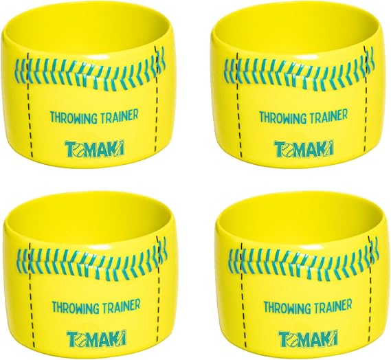 Tomaki Baseball Throwing Trainer, Baseball Pitching Trainer Throwing Spin Trainers, Softball Spinner for Pitchers Baseball Speed Ball Baseball Training Equipment-4 Packs