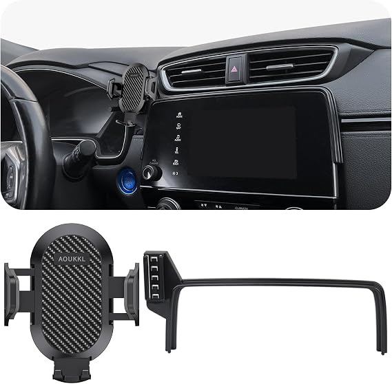 Car Phone Holder Fits for Honda CRV CR-V 2017-2025 Accessories(Only fit for 7-Inch/5-Inch Screen),Thick Cases Friendly,Cell Phone Mount for 4.7-7 in Phones