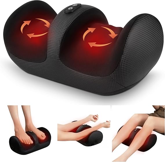 Nekteck Foot Massager with Heat & Foot Roller, Shiatsu Calf Leg Massager