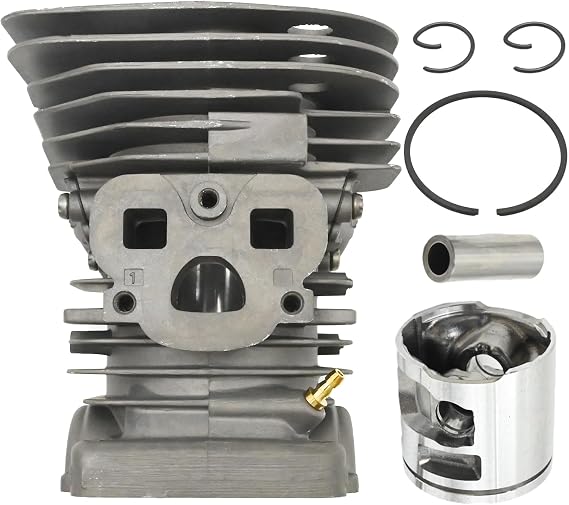 537320402 Chainsaw 47mm Cylinder Head Piston Kit, Replacement for Husqvarna 455 455 Rancher 455E 460 460 Rancher, Replacement for Jonsered CS2255, 537320501