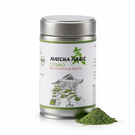 MatchaMagic Tenno Organic Matcha Powder 80 g - Single Origin Matcha from