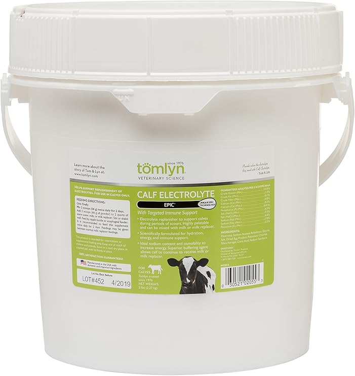 Tomlyn Epic Calf Electrolyte Cattle Supplement, 5-lb Bag