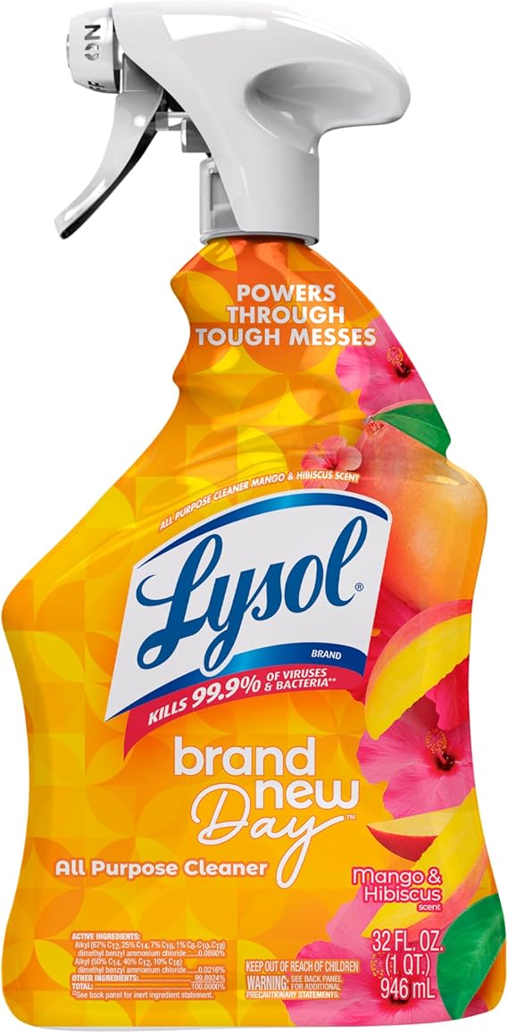 Lysol All Purpose Cleaner Spray, Disinfectant, Mango, 32oz