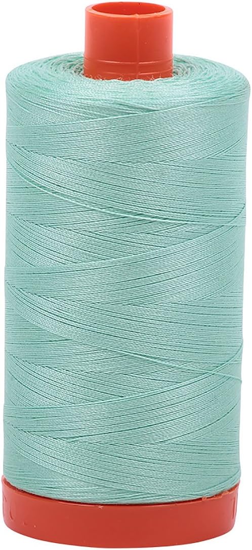 Aurifil A1050-2835 Solid 50wt 1422yds Medium Mint Mako Cotton Thread