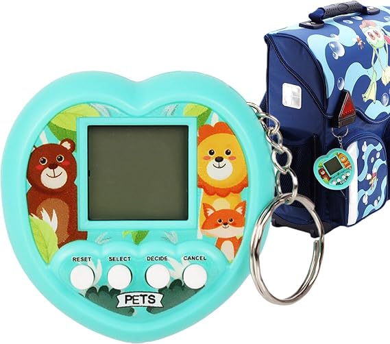 Digital Pet Game | Virtual Electronic Pets with 168 Pets,Interactive Giga Pet, Handheld Kids Toys, Nostalgic Virtual Pet Keychain for Halloween, Christmas, Ages 7+