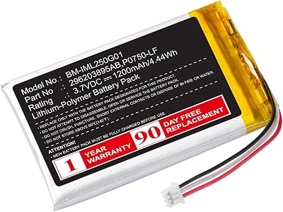 Battery Replacement for Ingenico Link 2500 296203895AB P0750-LF
