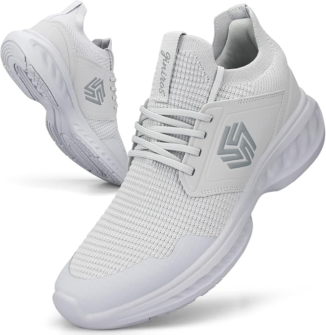 Giniros Mens Trainers Mesh Lightweight Sport Casual Gym Fitness