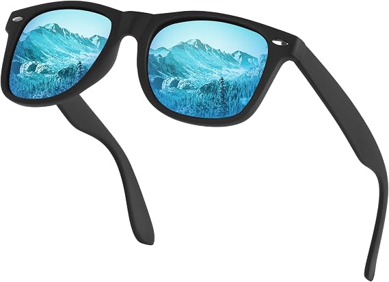 Polarised Sunglasses for Men & Women - Retro UV400 Protection Classic Shades for Driving & Travel