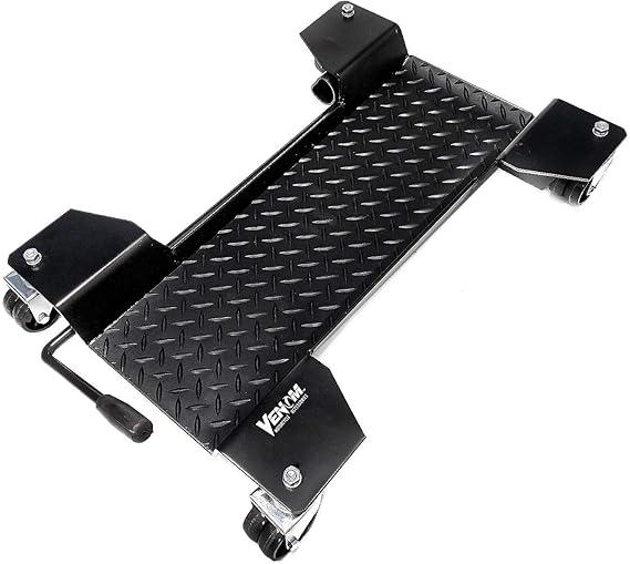Venom Motorcycle Center Stand Mover Dolley Cruiser Bike Dolly Park and Move Dollie Motorcycle Center Stand Mover Dolly Cruiser Park, Black (SMI3221)