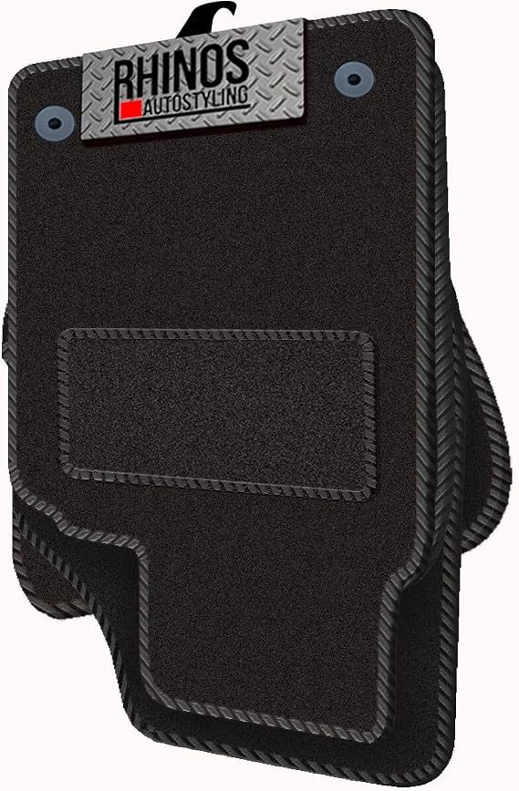 TAILORED FOR Toyota Corolla Verso (2004-2009) - FULL SET OF LUXURY INTERIOR FLOOR CARPET CAR MATS - BLACK MAT + BLACK EDGING