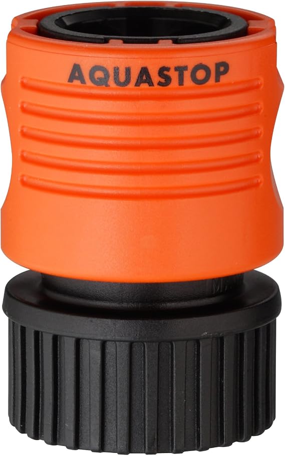 Claber 8495 Female Hose End Connector with Shut Off, Water Gardening, Lawn & Garden