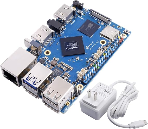 Orange Pi 5 Pro 8GB RK3588S LPDDR5 8 Core 64 Bit Single Board Computer 8K Video Decoding 2.4GHz Frequency WiFi Bluetooth Open Source Board Runs with Orange Pi OS Android Debian Ubuntu