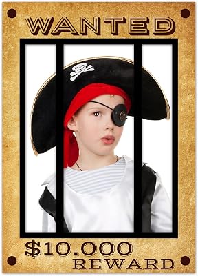 SWYOUN Wanted Reward Poster Selfie Photo Booth Frame Cowboy Western Party Supplies
