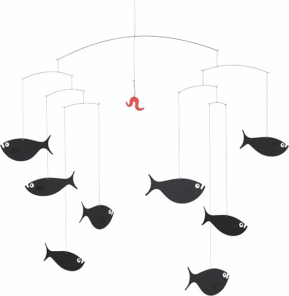 Flensted Mobiles Shoal of Fish Hanging Mobile - 24 Inches Premium-Grade Cardstock