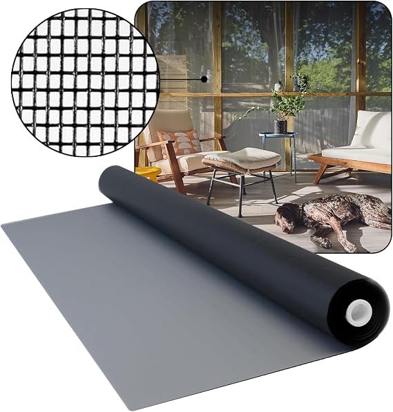 DOCAZOO Window Screen Mesh 36 in x 50 Ft