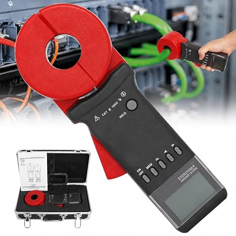 Podoy ETCR2100A+ Ground Resistance Meter Earth Tester Clamp Digital 200
