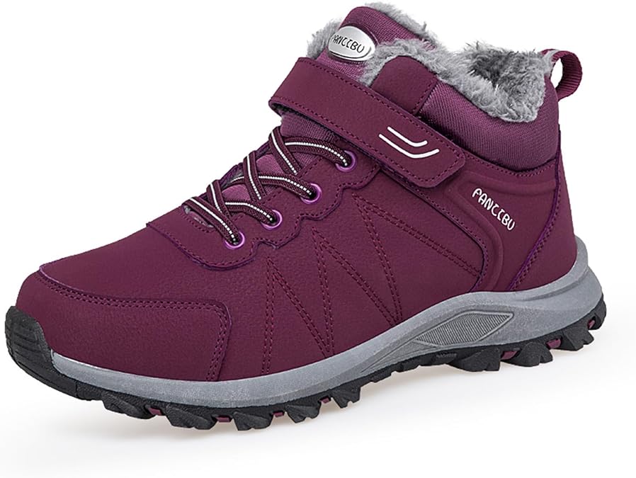 Winter Shoes Women's Warm Lined Winter Boots Waterproof Winter Snow Boots Non-Slip Trekking Shoes Outdoor