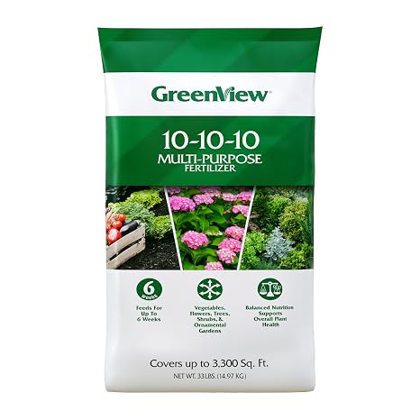 GreenView Multi-Purpose Fertilizer, 10-10-10, 33 lb. Bag