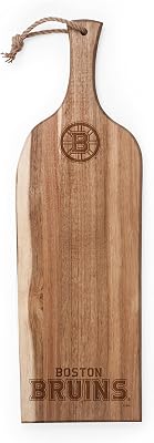 NHL Buffalo Sabres Artisan 24 Acacia Charcuterie Board with Raw Wood Edge - Cheese Board - Serving Platter