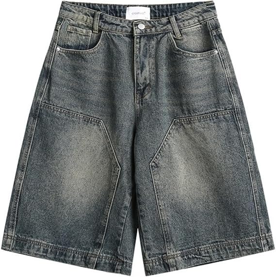 Y2k Jean Shorts Jorts Y2k Streetwear Hip Hop Shorts Skater Jeans Grunge Shorts