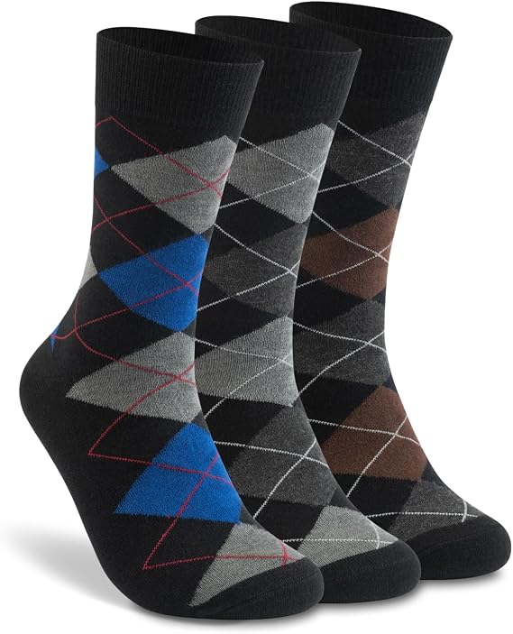 LIXIA Men's Thin Merino Wool Crew Socks Winter Warm Breathable
