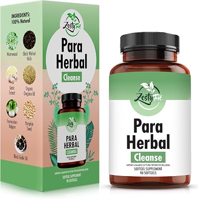 zestyfit para Purge Softgels - Natural Herbal Supplement with Organic Oregano Oil, Black Walnut, Black Garlic, Garlic, Pumpkin Seed, Wormwood, Fennel Extract - Formulated in The USA, 90 Softgels
