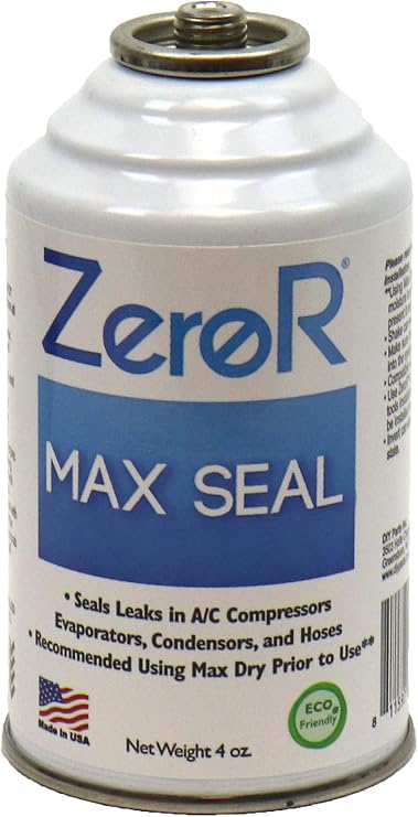 ZeroR Max Seal 4oz Aerosol (ES Pro Seal) & R12 Liquified Petroleum for Non mvac use in Non self Sealing containers, Made in USA