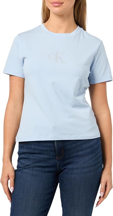 Calvin Klein Women's Slim Fit Monogram Tee