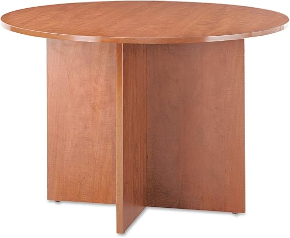 Alera VA7142MC Alera Valencia Round Conference Table w/Legs, 29 1/2h x 42 Dia, Medium Cherry