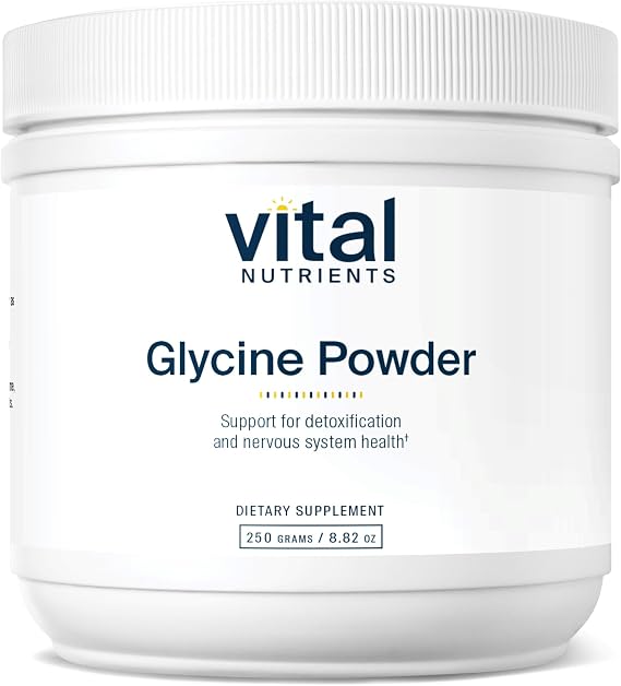 Vital Nutrients Glycine Powder, 250g (62 Servings)