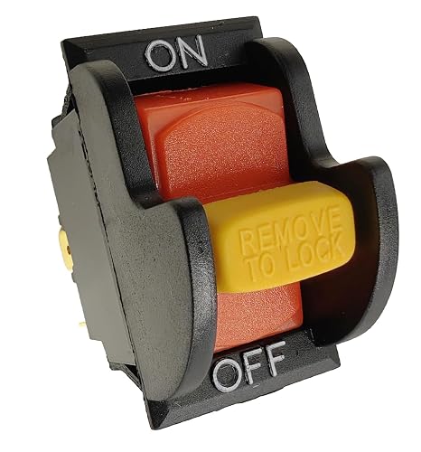SW7A Table Saw On-Off Toggle Switch Replacement for Delta 489105-00 & Ryobi 46023 Compatible with Delta, Ryobi, Craftsman, DeWalt, Drill Press, Band Saw, Grinder