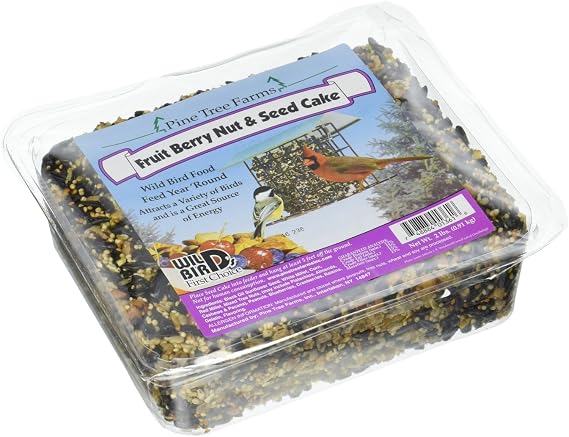 Pine Tree 1361 Fruit Berry Nut and Seed Cake, 2-Pound