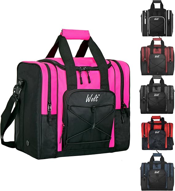 WOLT Bowling Bag, Single Bowling Ball Bag with Padded Ball Holder
