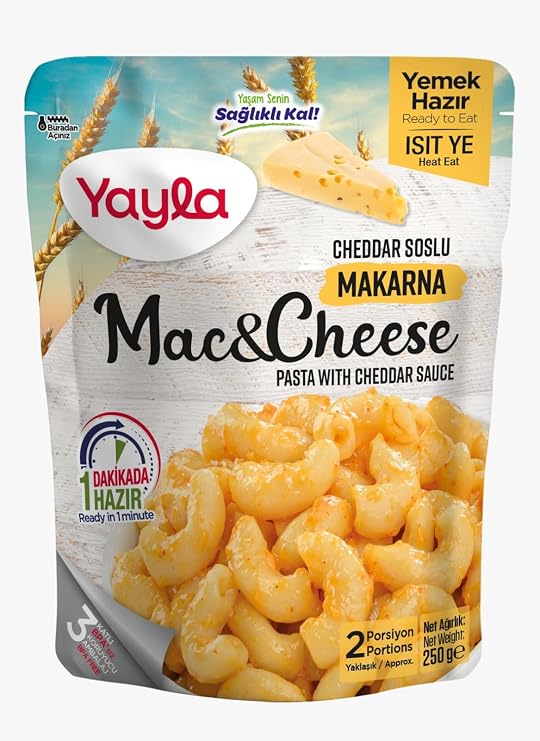 Yayla Yemek Hazır Mac And Cheese Cheddar Soslu Makarna 250 Gram