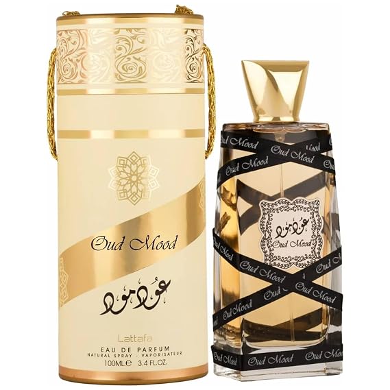 Lattafa Perfumes Oud Mood for Unisex Eau de Parfum Spray, 3.4 Ounce