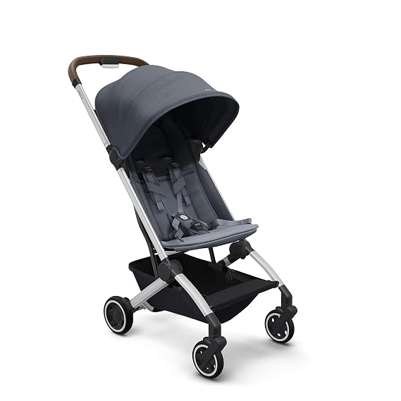 Joolz AER - Premium Stroller for Babies from 6 Months up to 50 lbs - Compact & Comfortable - Lightweight - One-Handed Quick Fold - XXL Sun Hood - Raincover & Travelbag Included - Elegant Blue