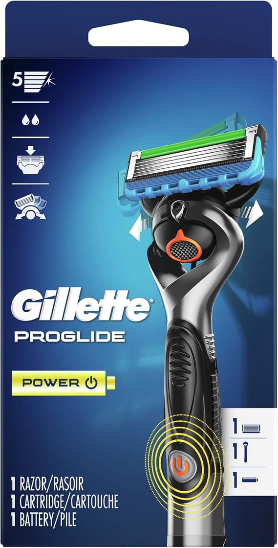 Gillette Fusion5 ProGlide Power Men's Razor, Handle & 1 Blade Refill