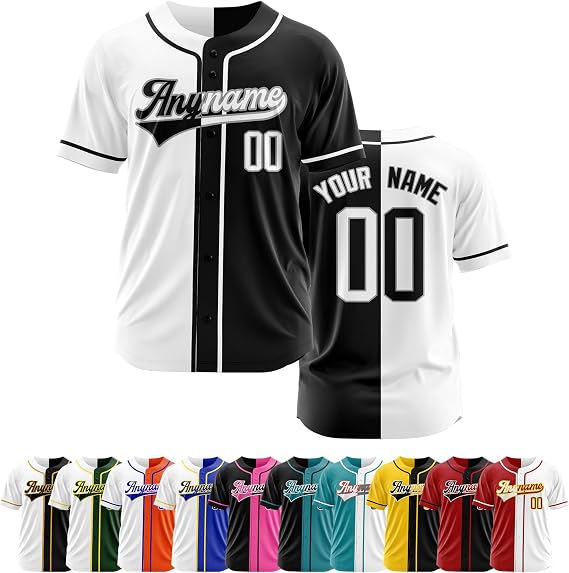 Custom Baseball Jersey Personalized Stitched or Printed Name Number Baseball Jersey Men Women Youth Baseball Shirt