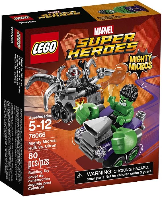 LEGO Super Heroes Mighty Micros: Hulk vs Ultron 76066 Building Kit (80 Piece)