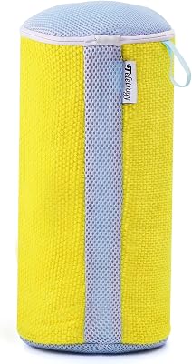 Shoe Washing Machine Bag, Mesh Shoe Washing Laundry Bag for Washer and Dryer, Plush Fibers Reusable Sneaker Tennis Cleaning Bag, Yellow 1Pcs